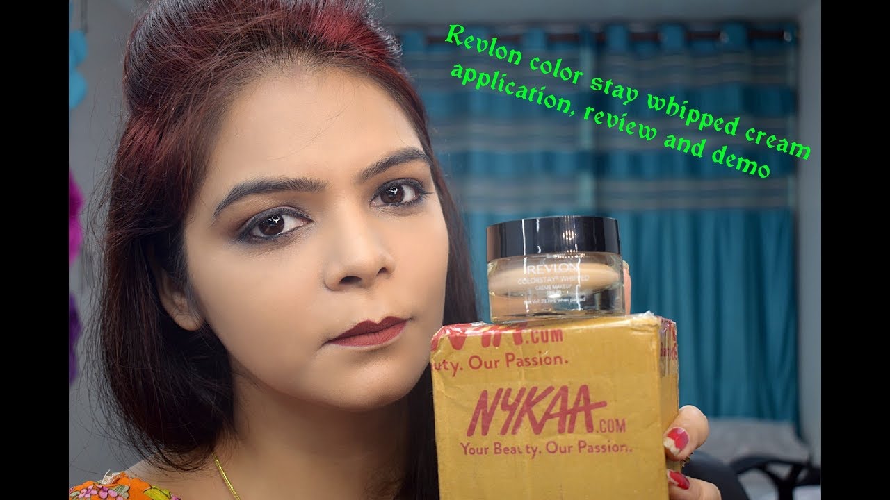 REVLON COLORSTAY WHIPPED CREME MAKEUP(REVIEW AND DEMO)- IN HINDI