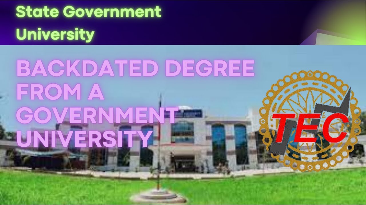 Backdated degree From Government or State Government University In India | #Fakedegree #scam