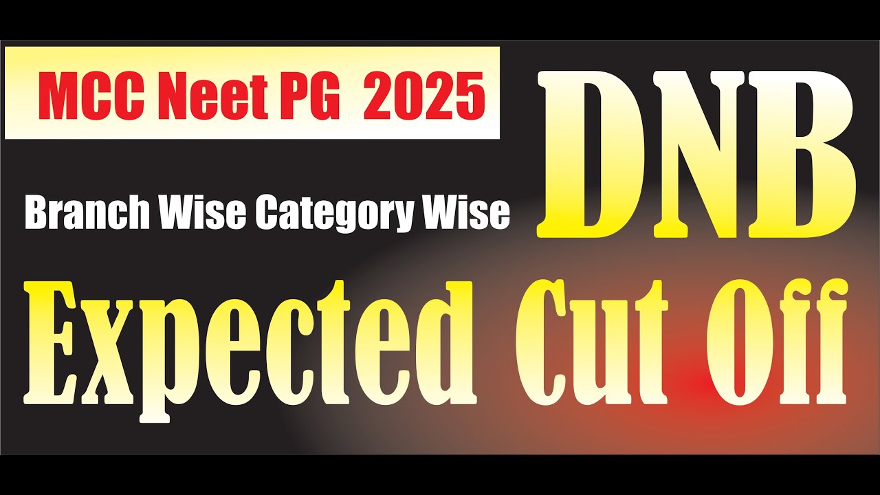 MCC NEET PG 2025 DNB Quota Round 2 Expected Cut Off | 2024 vs 2025 Cut Off Comparison