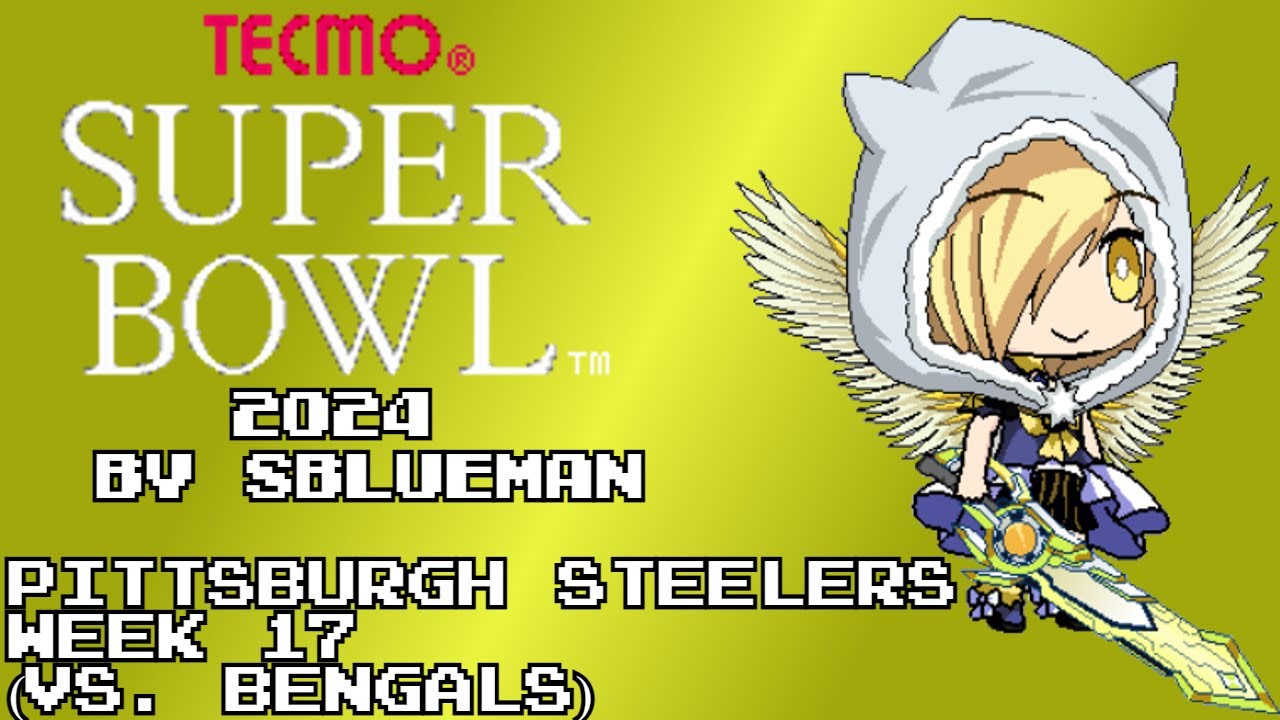 Tecmo Super Bowl 2024 (NES)(SBlueman) - Pittsburgh Steelers - Week 17