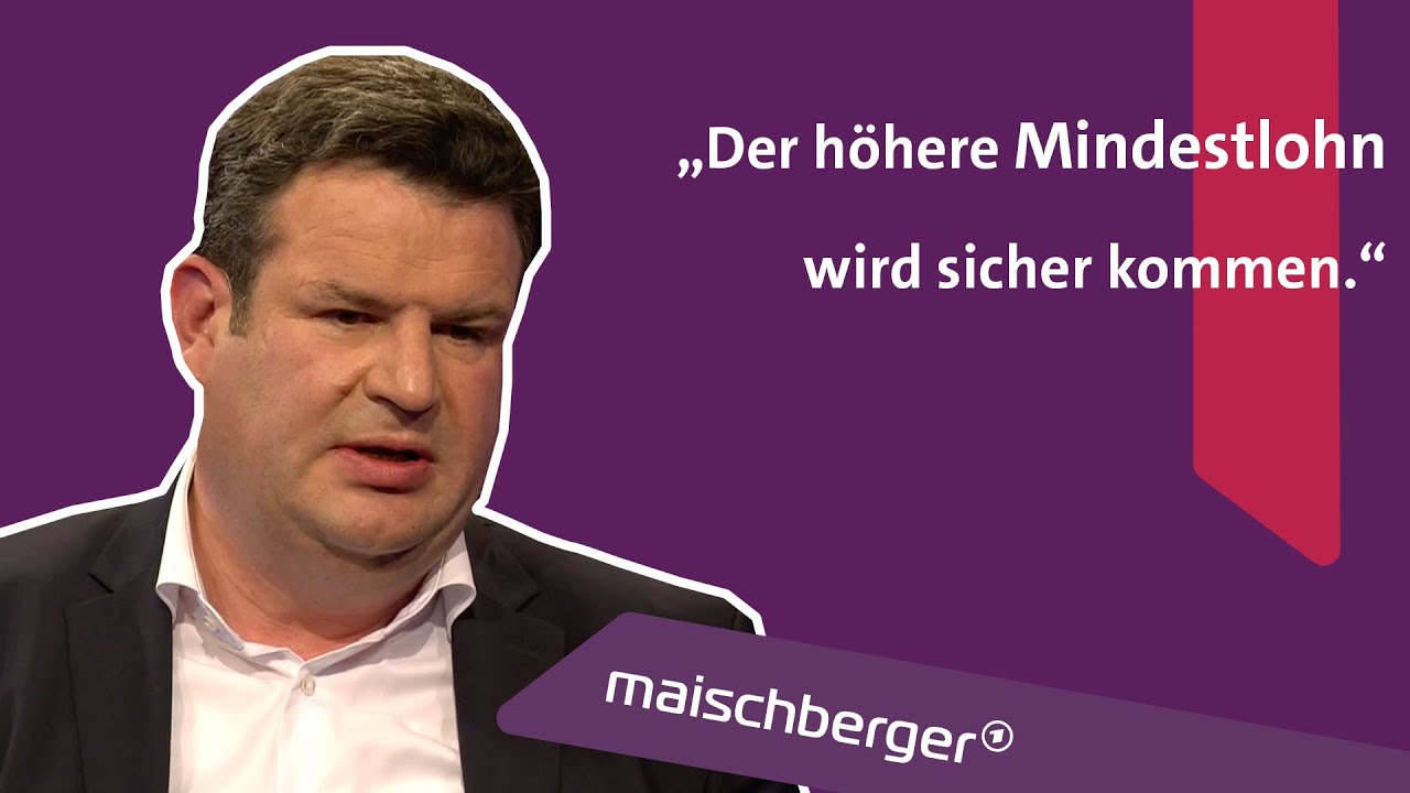 9-Euro-Ticket, Energiegeld, Mindestlohn: Bundesarbeitsminister Hubertus Heil (SPD) | maischberger