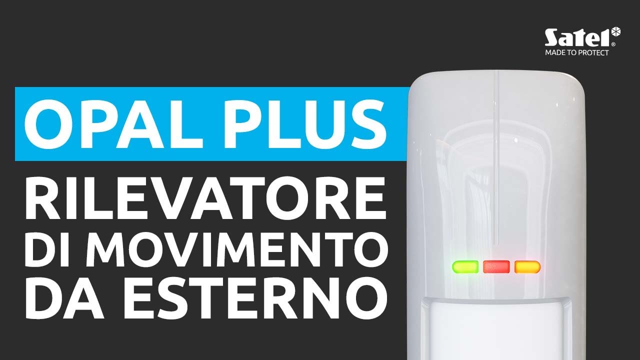OPAL Plus - Rilevatore di movimento da esterno doppia tecnologia PIR+MW | SATEL