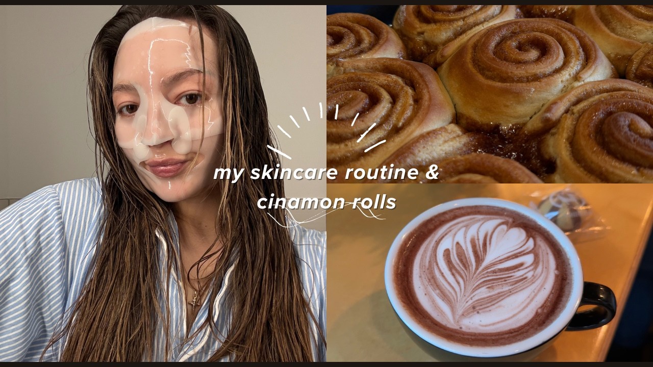 Meine Skincare Routine & Zimtschnecken Rezept 🫧🐻