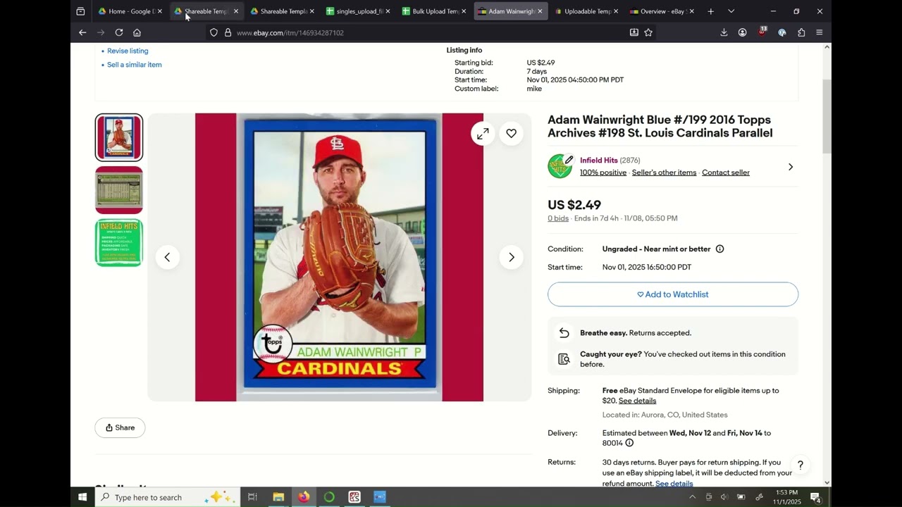 eBay Bulk Upload .CSV Report w/ FREE TEMPLATE (2025 Update) - List Faster