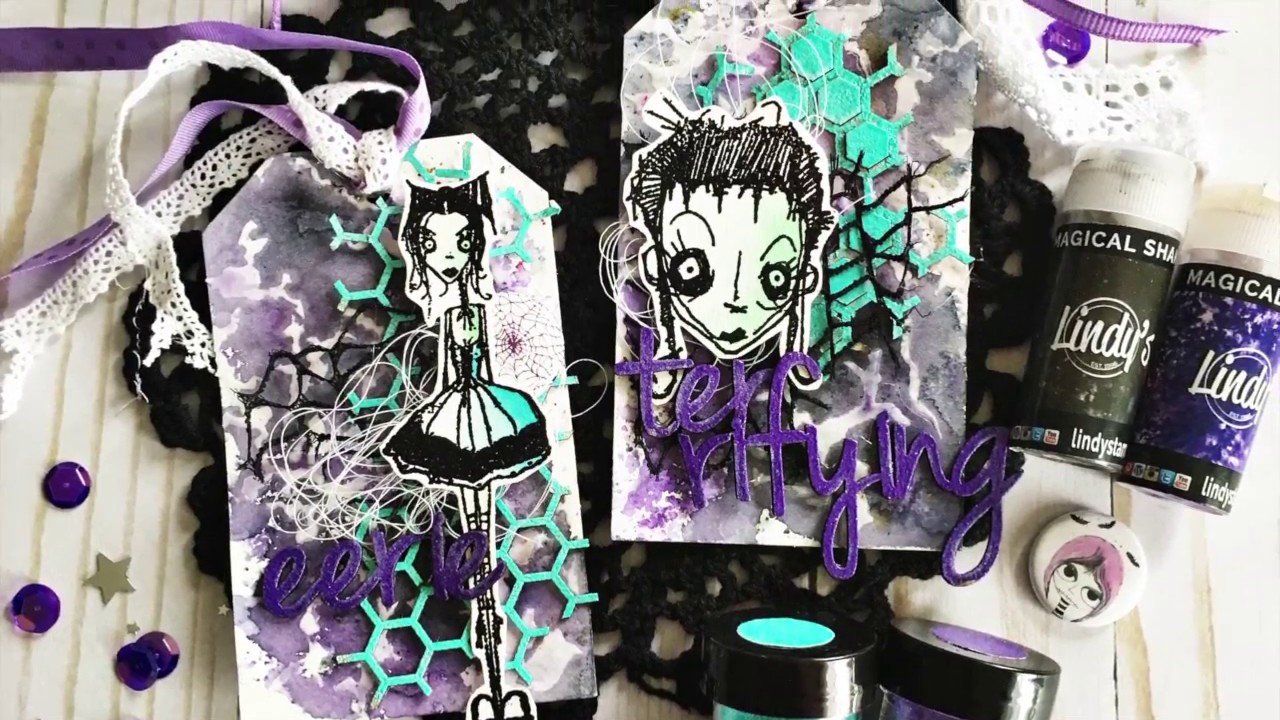Make adorable Halloween tags with Caroline