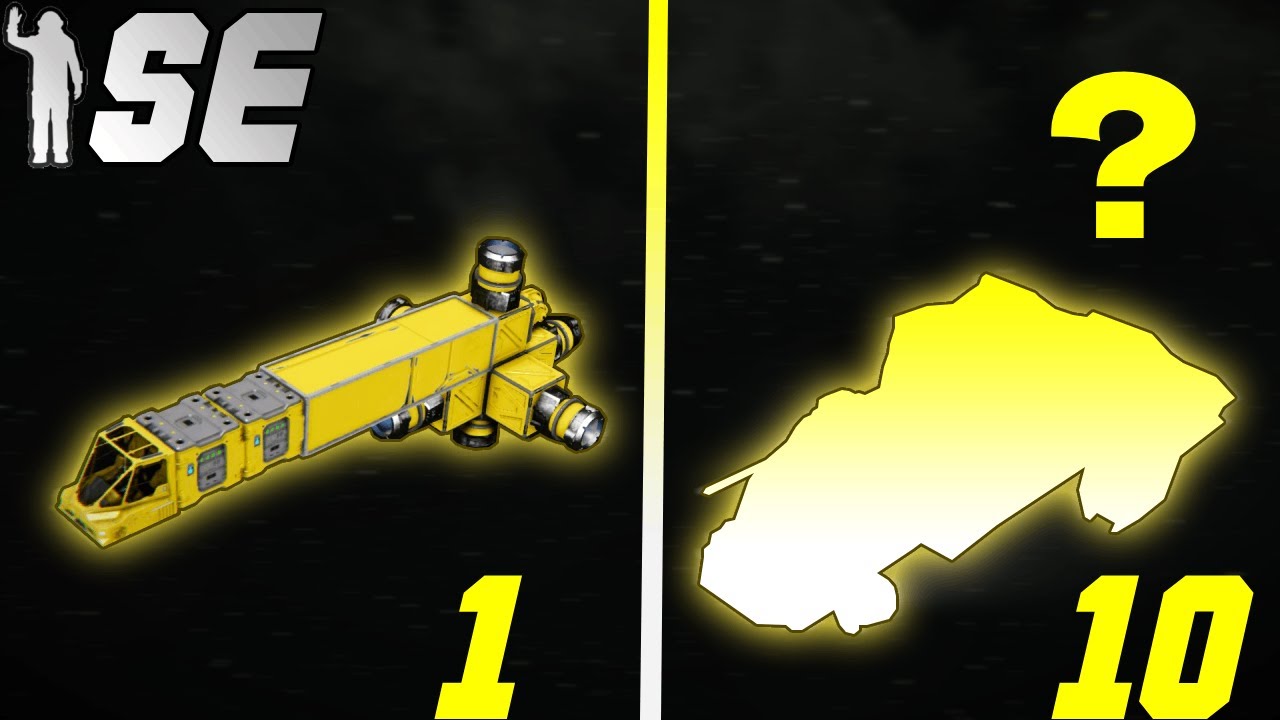 1min VS 10 min building challenge - Space Engineers -