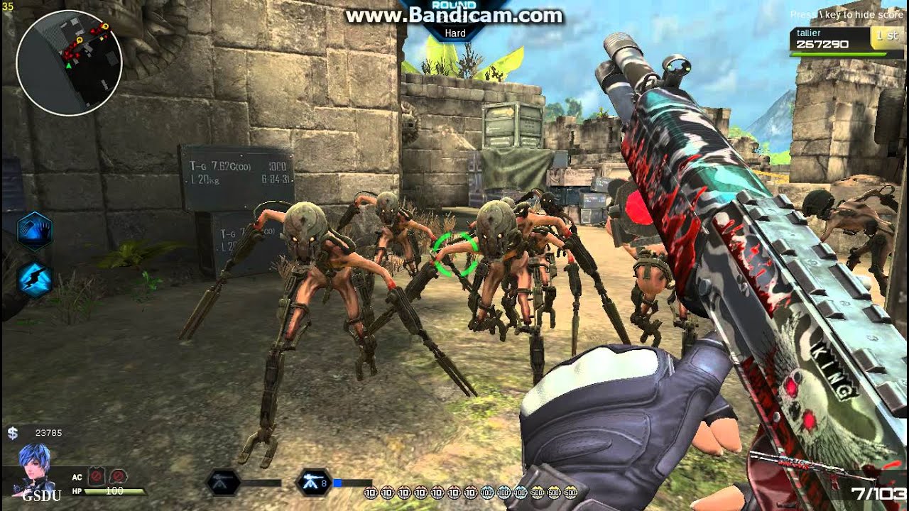 Assault fire tallier plays Survival -hard