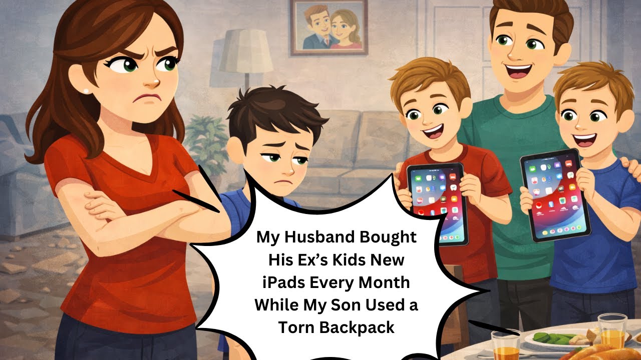 My Husband Bought His Ex’s Kids New iPads Every Month While My Son Used a Torn Backpack