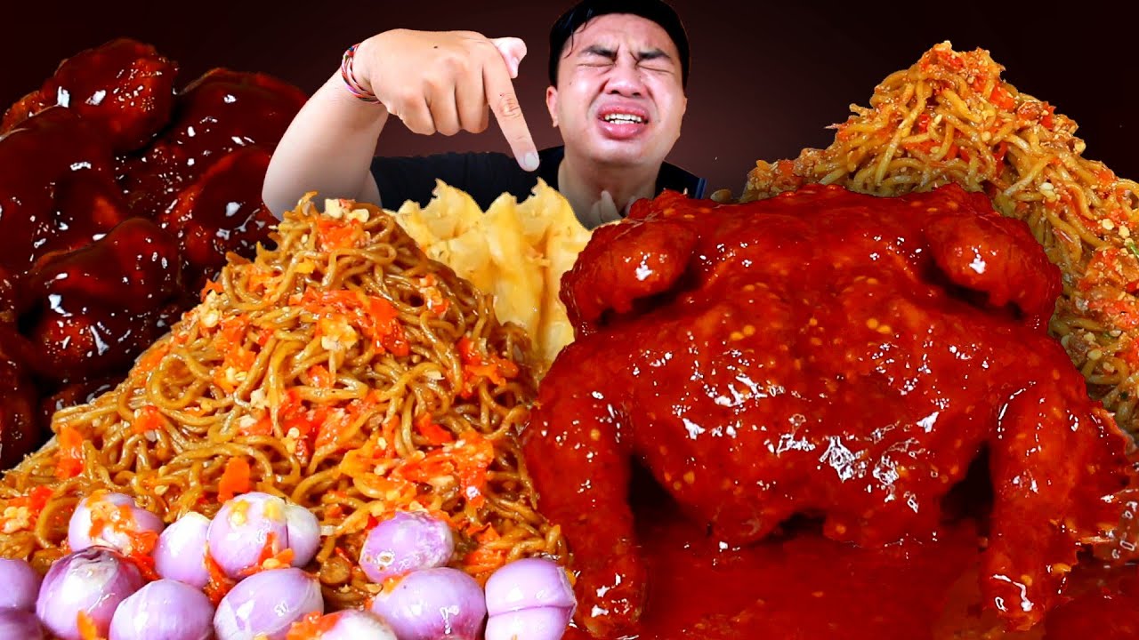 MUKBANG MIE GACOAN LEVEL 8 EXTRA AYAM UTUH RICHEESE SIRAM SAMBAL LAVA PEDAS MAMPUS