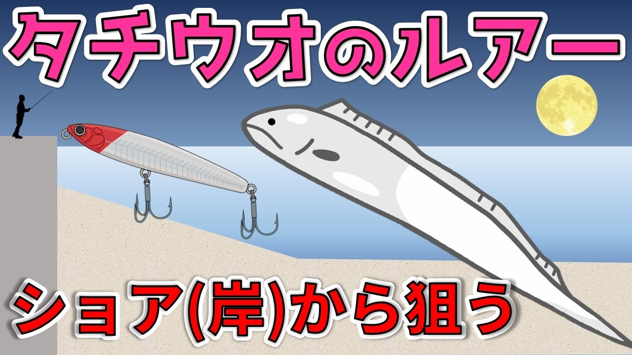 【タチウオのルアー釣り】オカッパリ！ルアーの選び方と釣り方