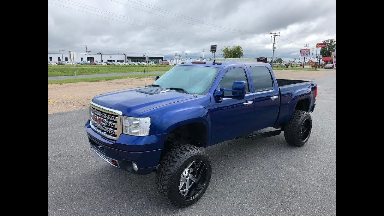 BADASS GORGEOUS BLUE 2013 GMC SIERRA 2500 SLT DURAMAX 4x4 Allison trans!