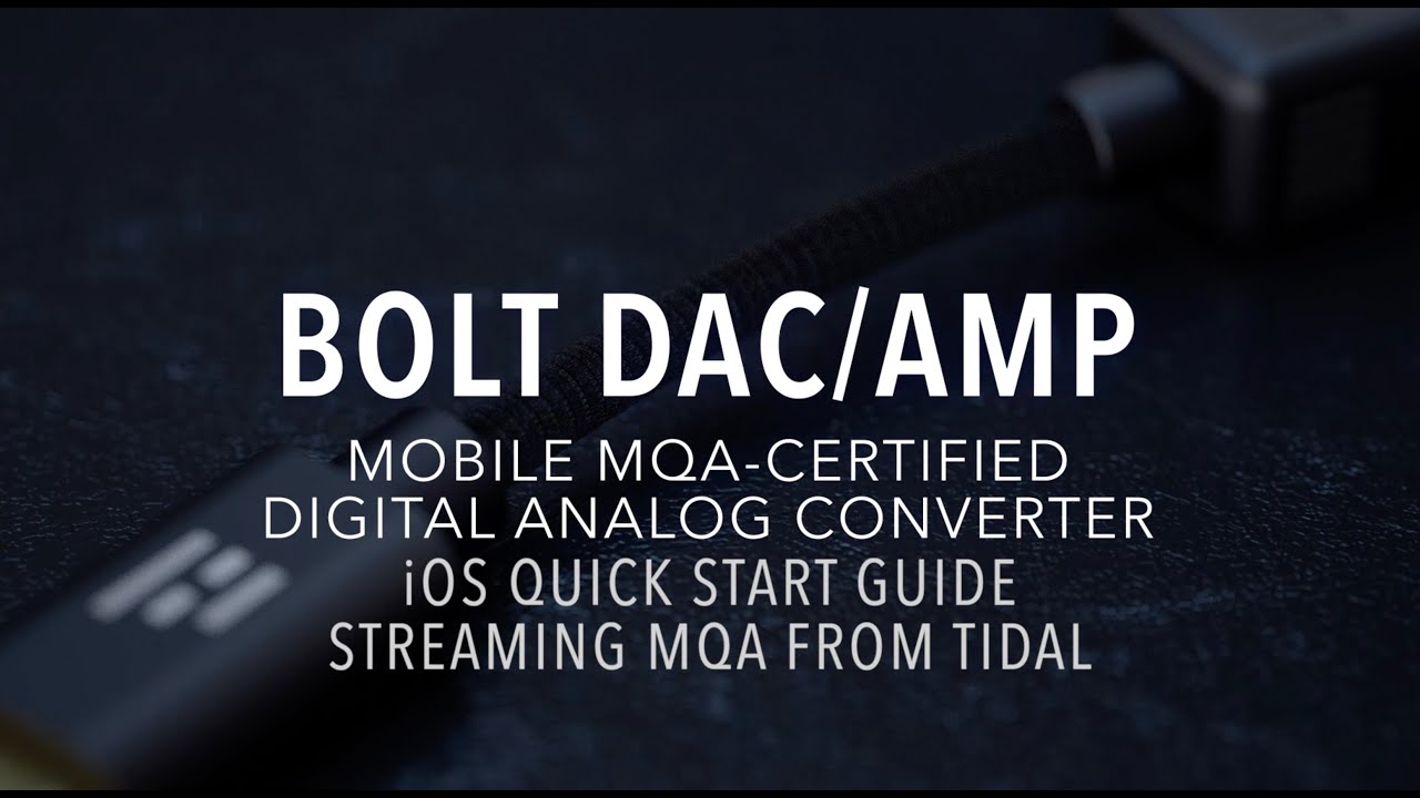 HELM Audio Getting Started using the BOLT with TIDAL on iOS