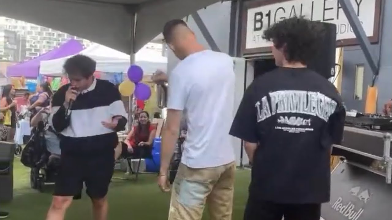 Tennants performing live at a festival before headliner  (w/ Lil Godd & TobyHams)