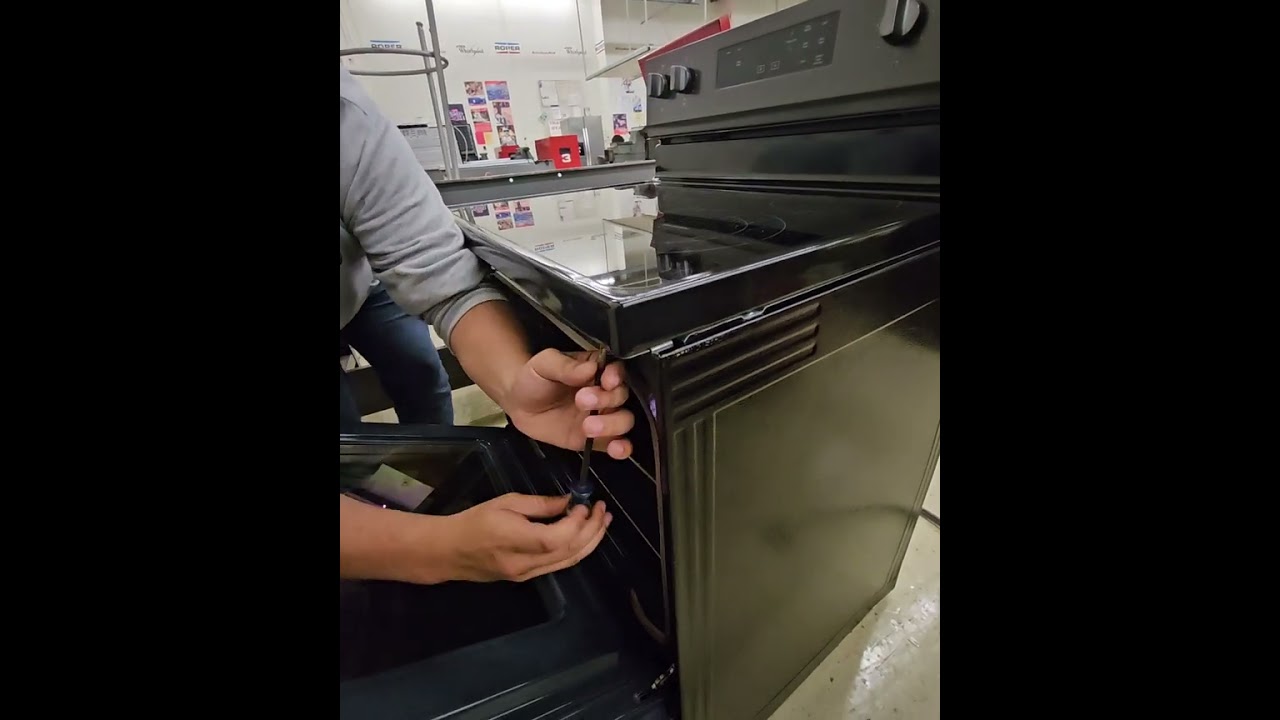 How to remove the hidden bake element in a Whirlpool Stove