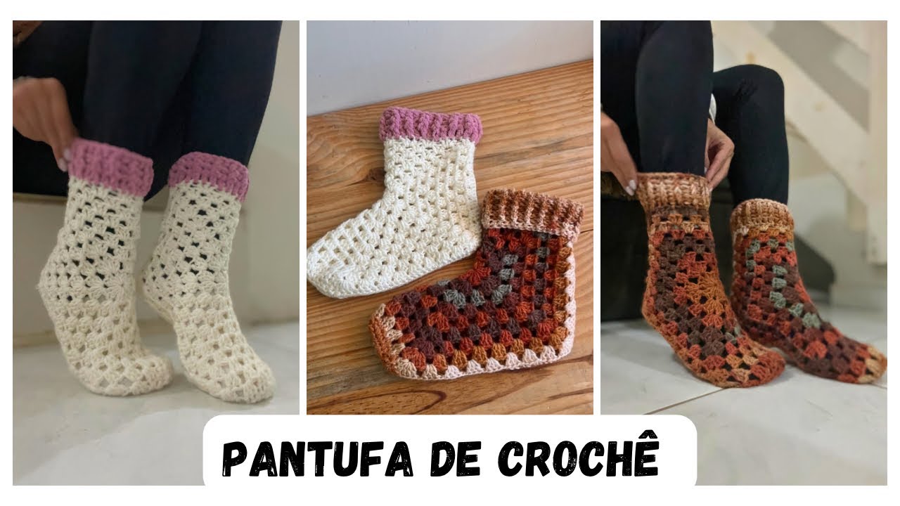 Meia de Crochê – Aprenda em Poucos Passos