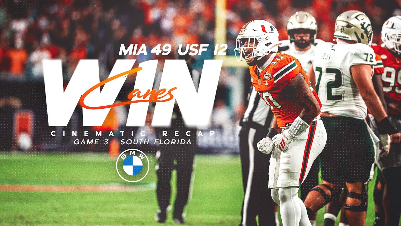 Week Three Cinematic Recap | Miami vs USF | 9.13.25