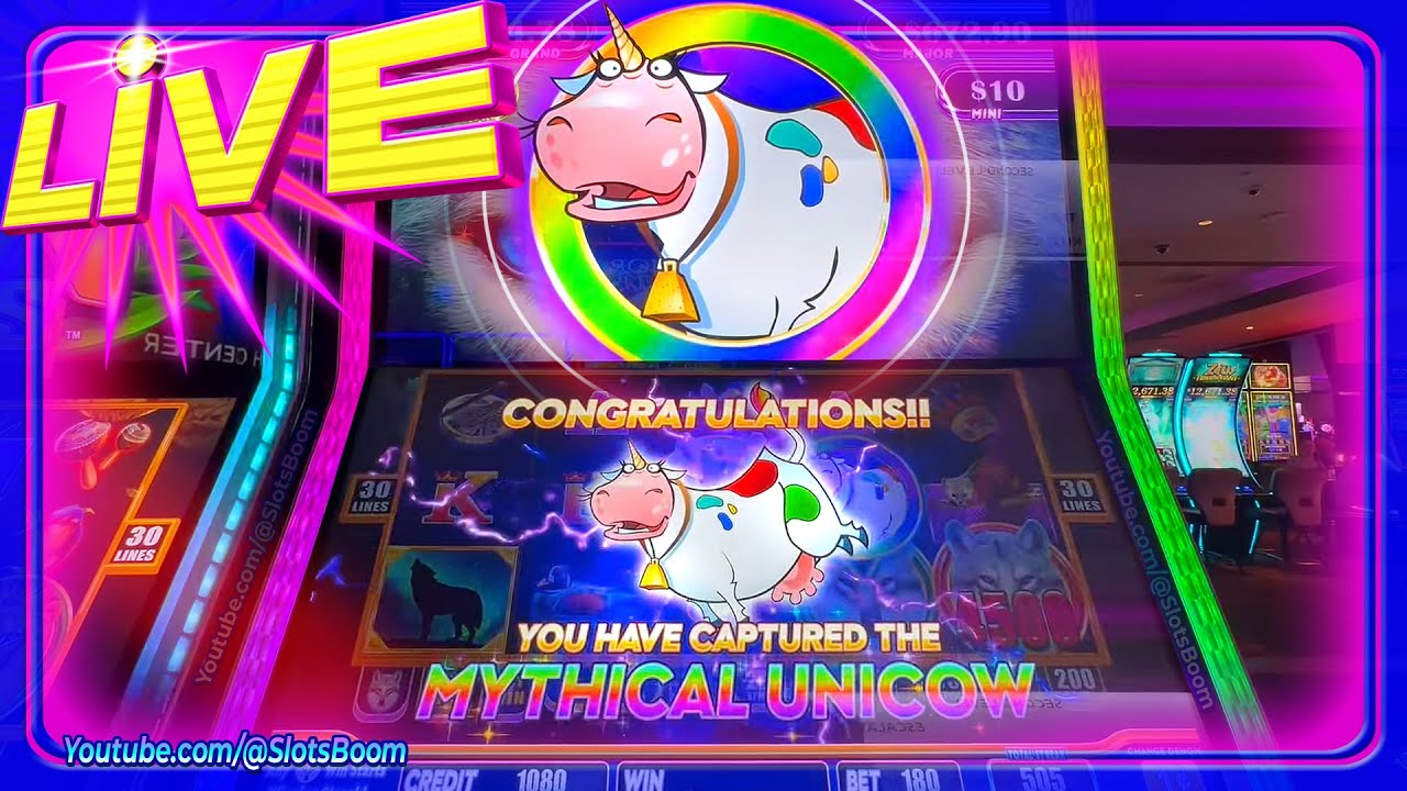 GOT THE UNICOW!!! LIVE!!! on WOLF EYES Slots! FREE GAMES & RE-TRIGGERS - CASINO SLOTS