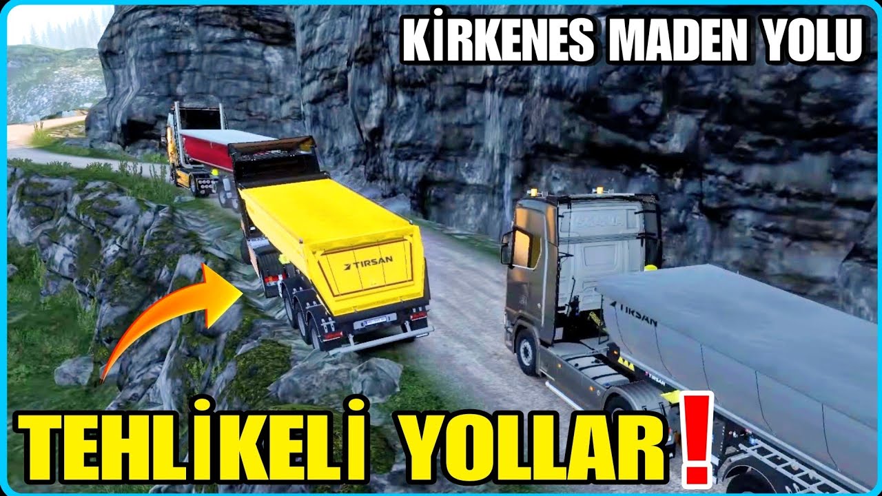 KİRKENES MADENİNE KONVOYLA GİTTİK❗️ ETS 2 | EURO TRUCK SIMULATOR 2 KİRKENES MADEN YOLU