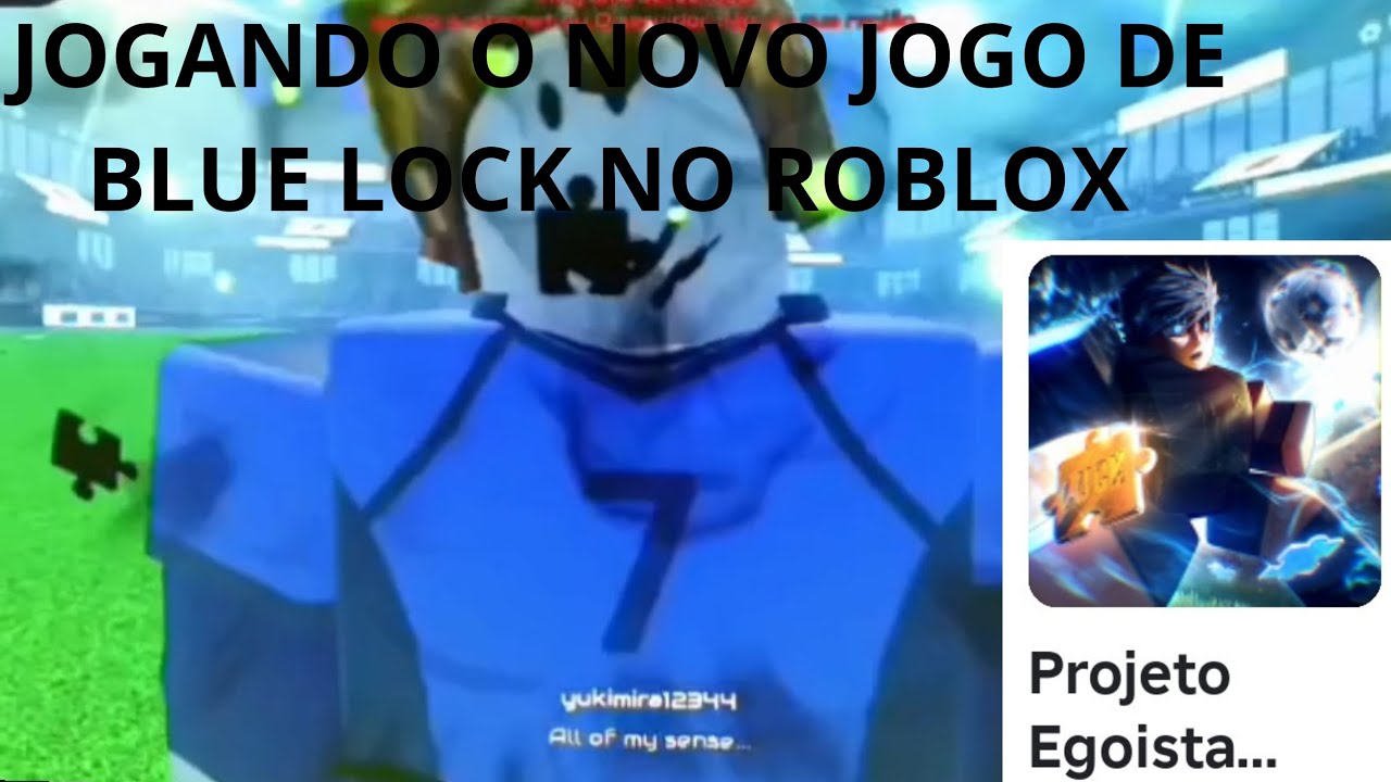 Joguei o novo jogo de BLUE Lock no Roblox