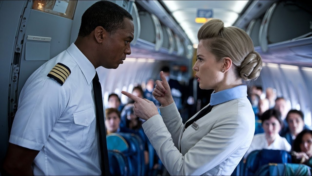 Una azafata humilla al piloto del aviónPorque es negro ¡Sin sospechar QUIÉN ERA REALMENTE!