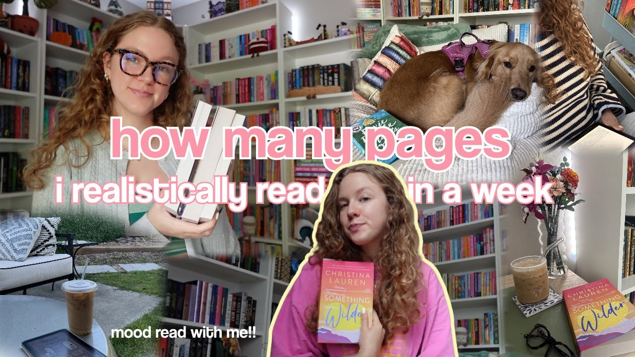 how much i realistically read in a week! mood reading vlog