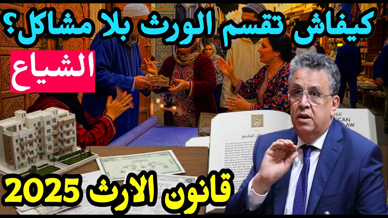 قانون الارث الجديد ! الشياع وقسمة الإرث فالمغرب: كيفاش كيتقسم العقار بين الورثة فالمغرب