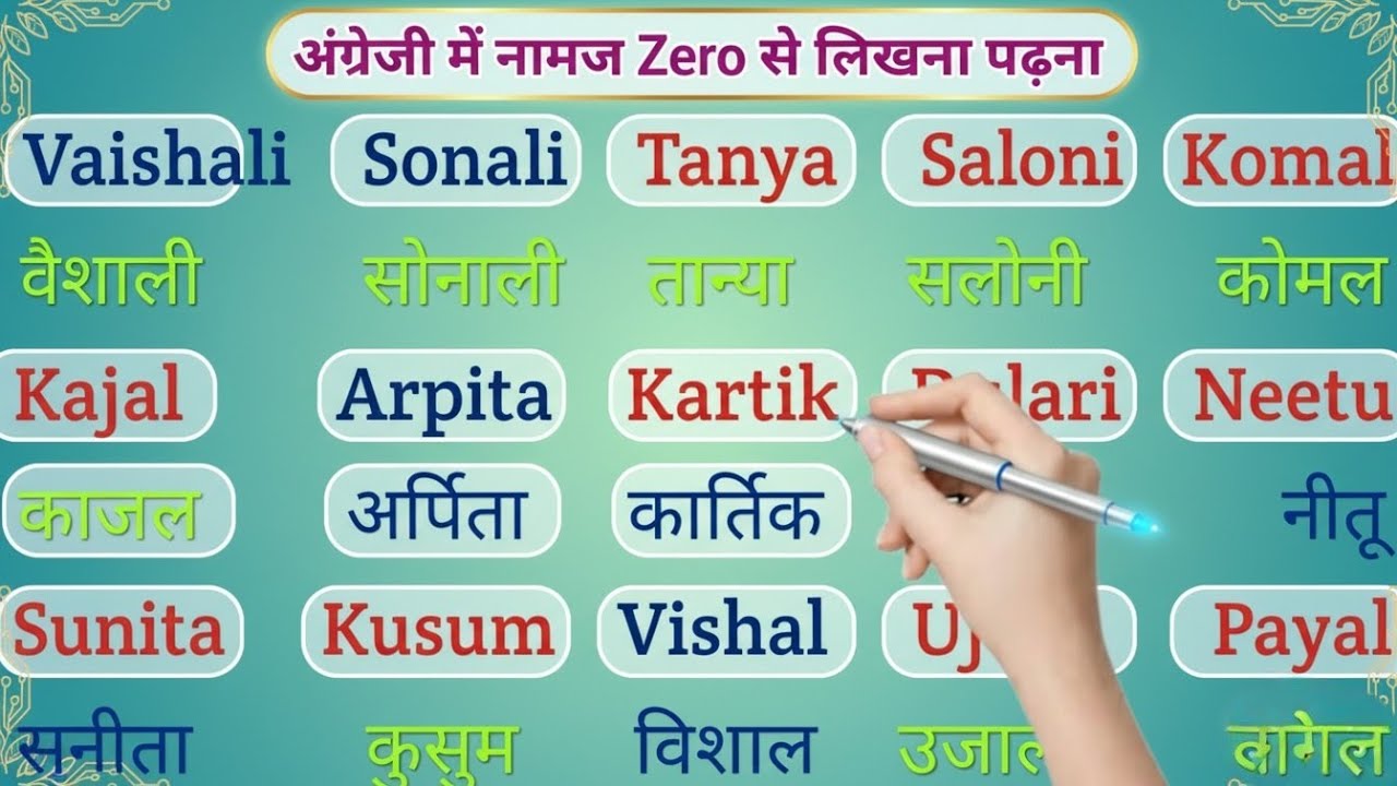 English mein naam kaise likhe||अंग्रेजी पढ़ना सीखो//इंग्लिश पढ़ना सीखे आसानी से#english 