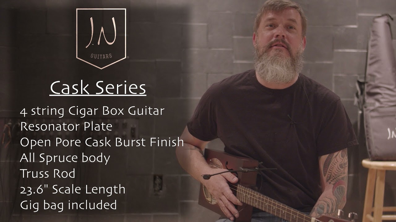 Cigar box guitar CASK PUNCHEON at CURB studios Nashville