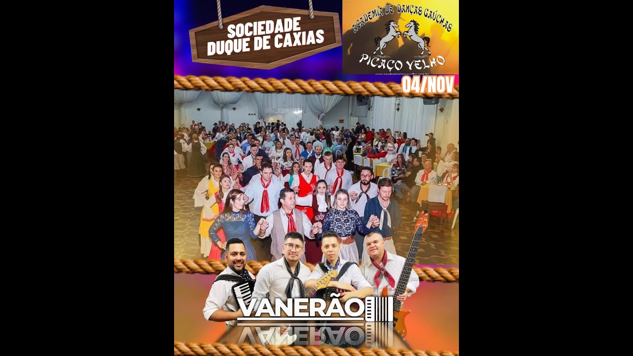 Baile ao vivo com Grupo Vanerão em Rio do Sul SC - Academia de danças Picaço Velho