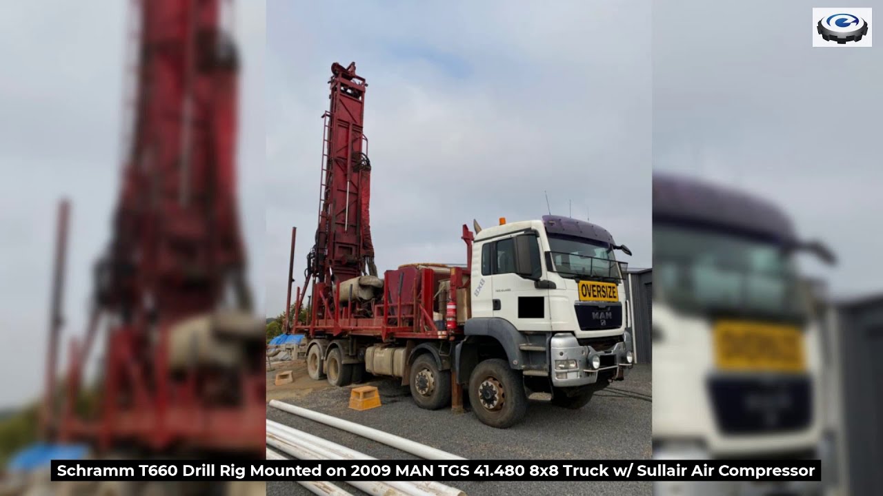 *FOR SALE* Schramm T660 Drill Rig Mounted on 2009 MAN TGS 41 480 8x8 Truck *FOR SALE*