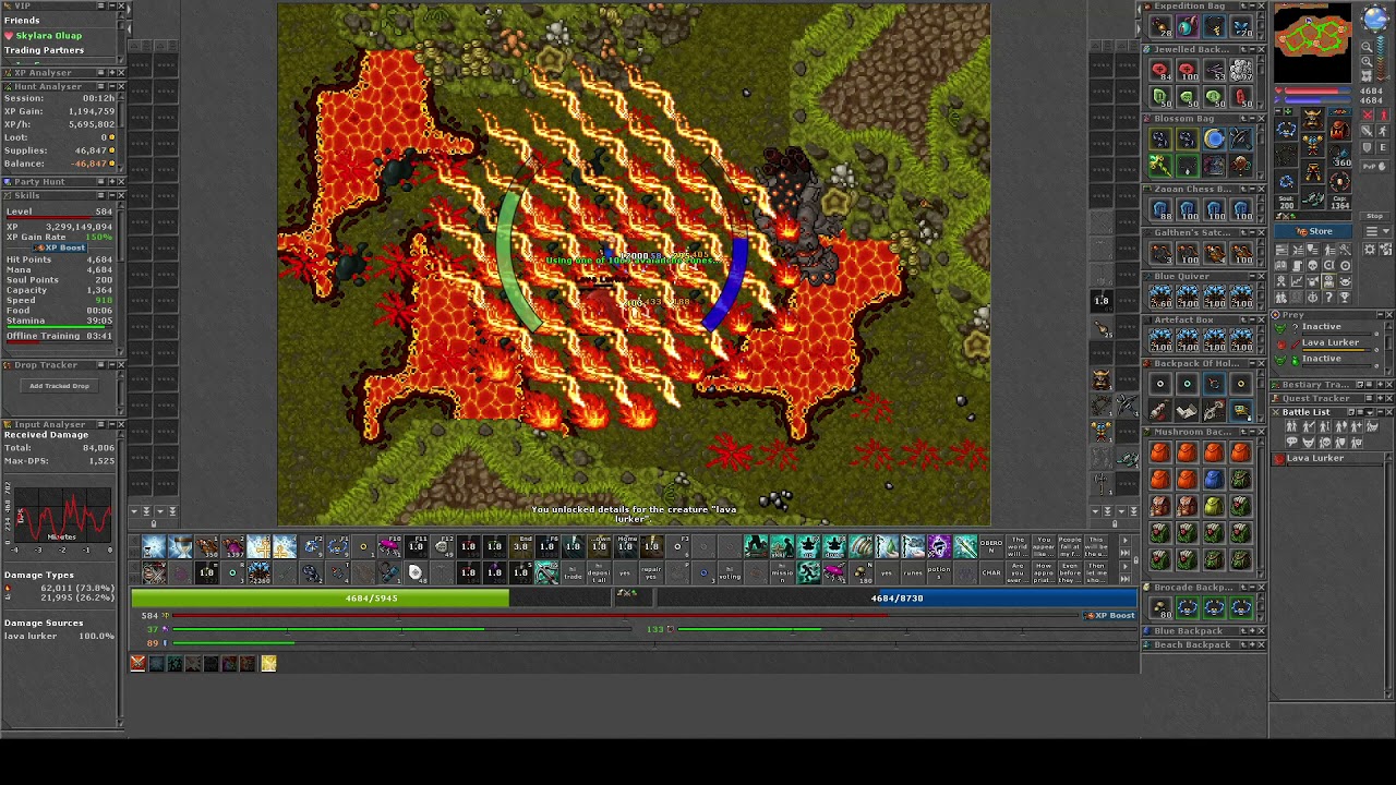 RP lvl 580+ -- Lava Lurker - ✅ Creature boosted + ✅ Prey (Attack x10, Lava Lurker)