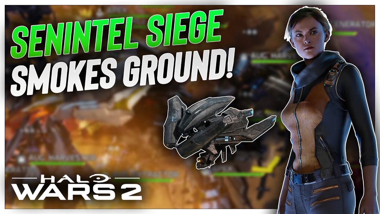 My SENTINEL SIEGE smokes their Infantry! Halo Wars 2 Super Turtle