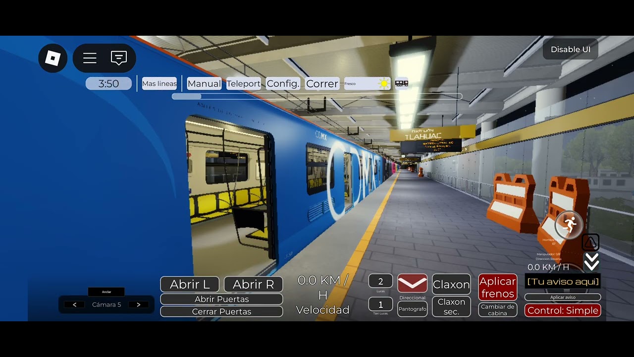 De Ermita a periférico Oriente linea 12 del metro roblox