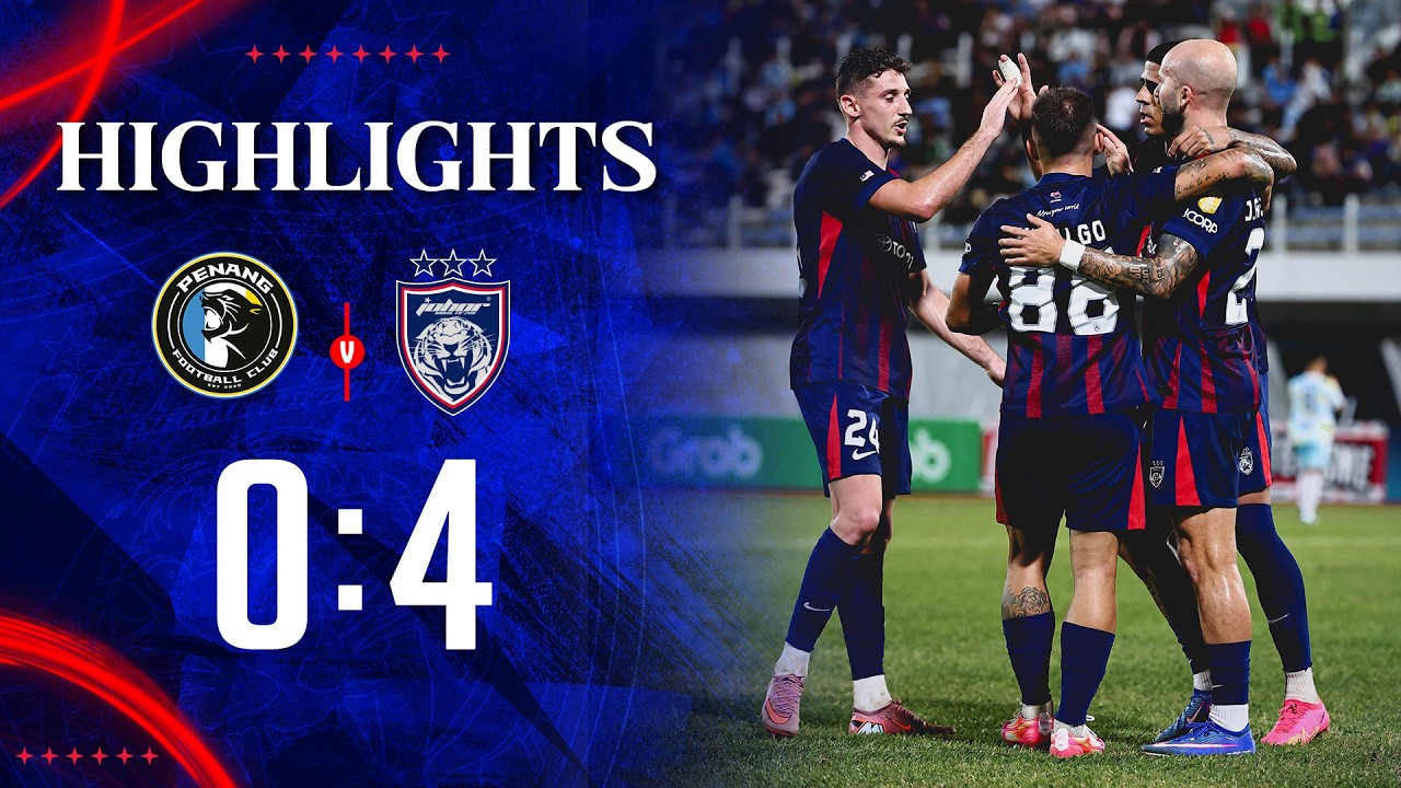 HIGHLIGHTS | PENANG FC 0-4 JOHOR DARUL TA’ZIM | LIGA SUPER 2025/26