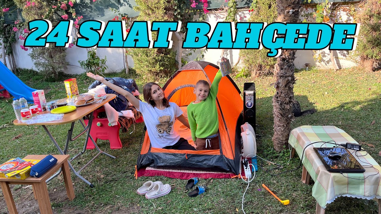 24 SAAT BAHÇEDE,ÇADIRDA!💗BERKAY VE ELİF ÇADIRDA KALABİLECEK Mİ?🤍