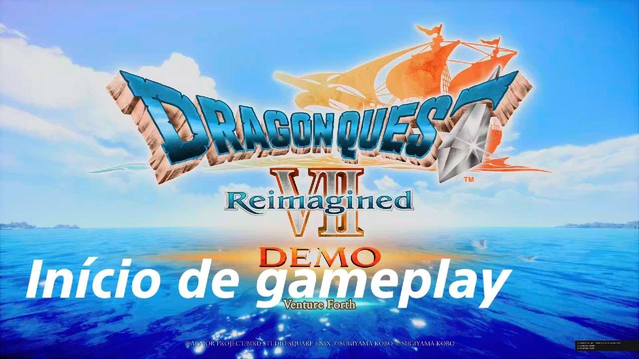 DRAGON QUEST VII Reimagined Demo | início de gameplay: PS5 4K 60FPS