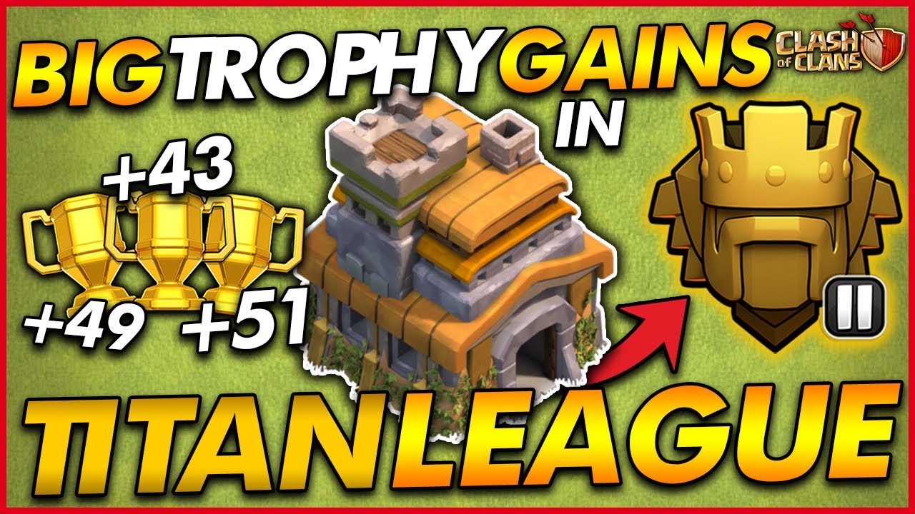 BIG TROPHY OFFERS IN TITAN LEAGUE!! | Trophy Push - Town Hall 7