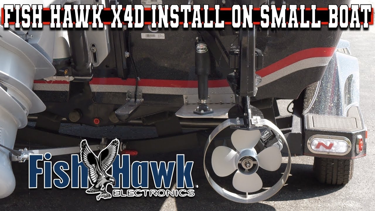 How To Install A Fish Hawk X4D On A Small Boat With A Kicker Engine