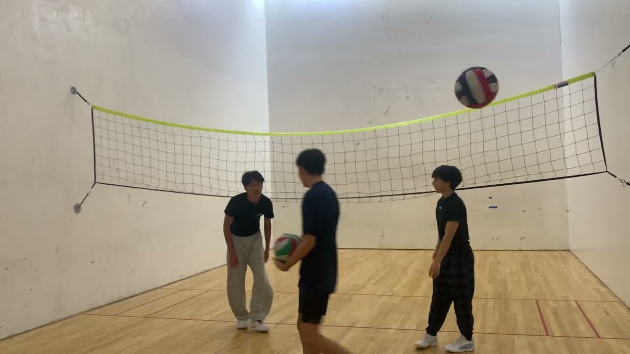 1/4 YMCA Hitting lines on low net