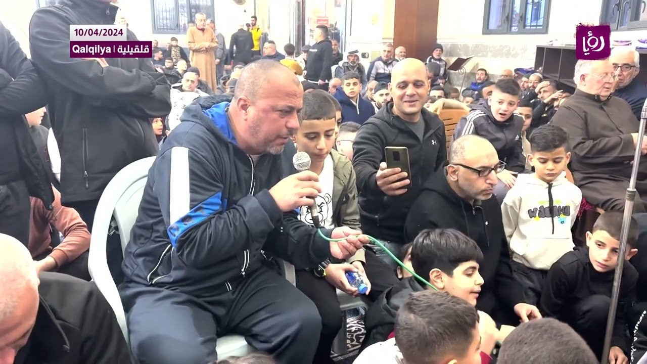 تكبيرات عيد الفطر من مسجد محمد الفاتح في مدينة قلقيلية