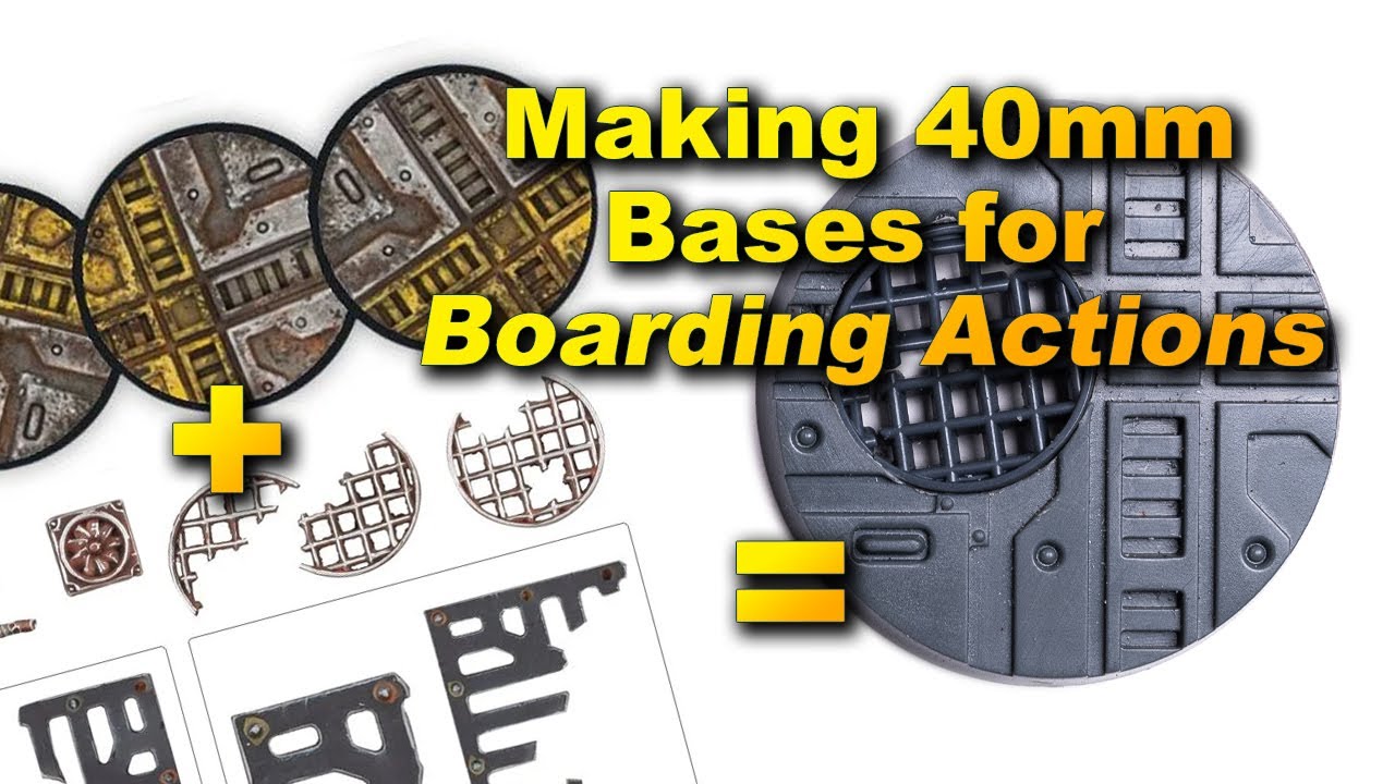 Making some 40mm Bases for Warhammer Boarding Actions