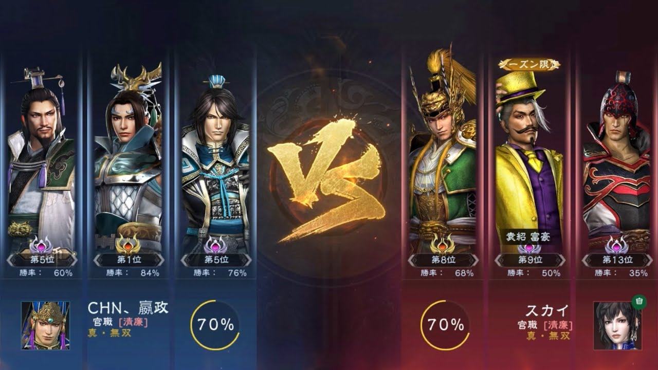 真・三國無双　覇　武の頂　真・無双ランク　vs海外勢最強プレイヤー  3連戦　2026/2/14
