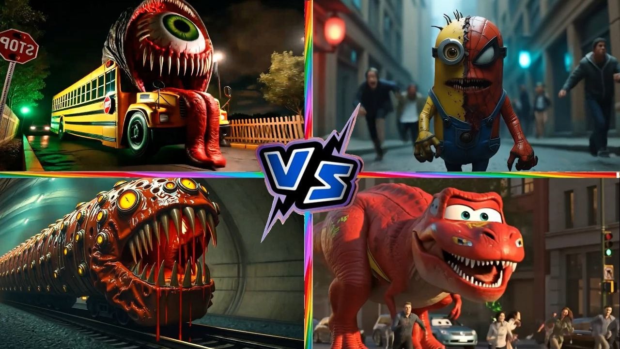 Train Eater 🆚 Scholl Moster 🆚 Minnion Speederman 🆚 Mqeen Moster - Tiles hop edm Rush