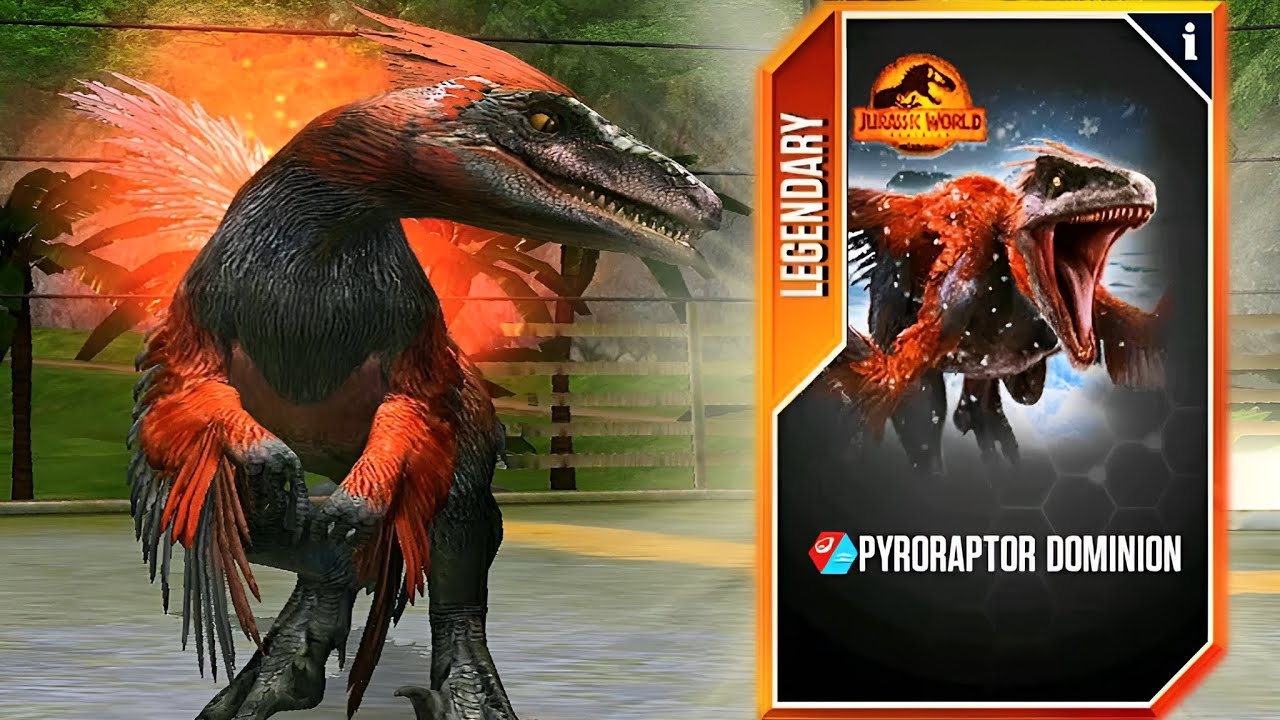 NEW PYRORAPTOR DOMINION X3 MAX LEVEL 40 | JURASSIC WORLD THE GAME