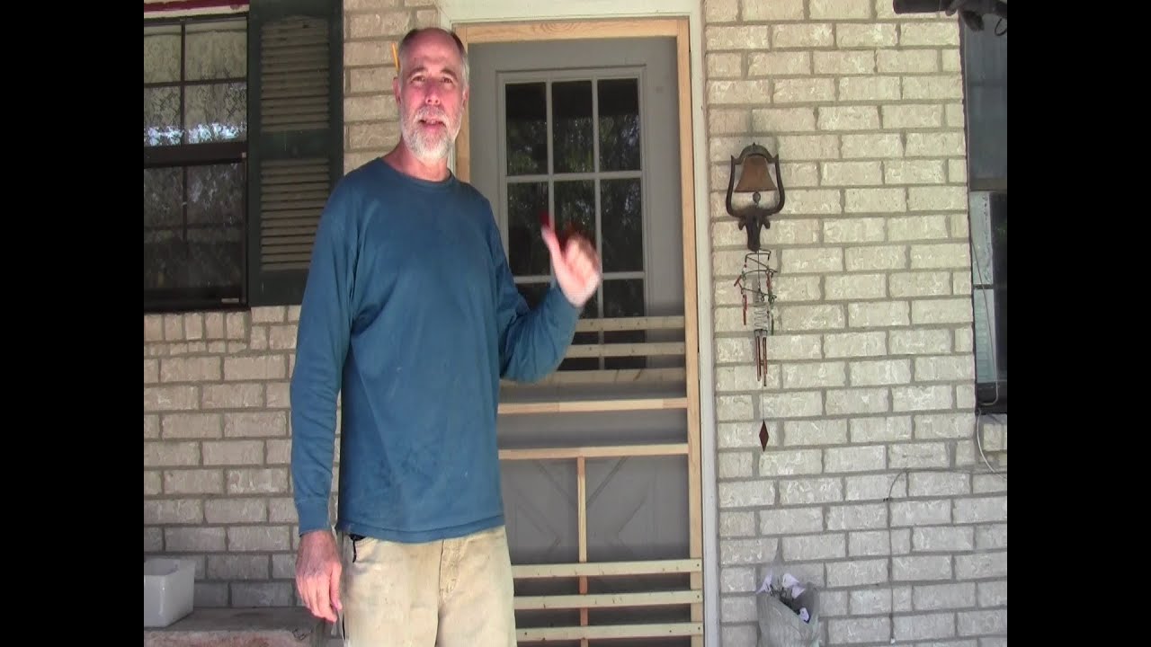 Screen Door Install (Inexpensive wood)