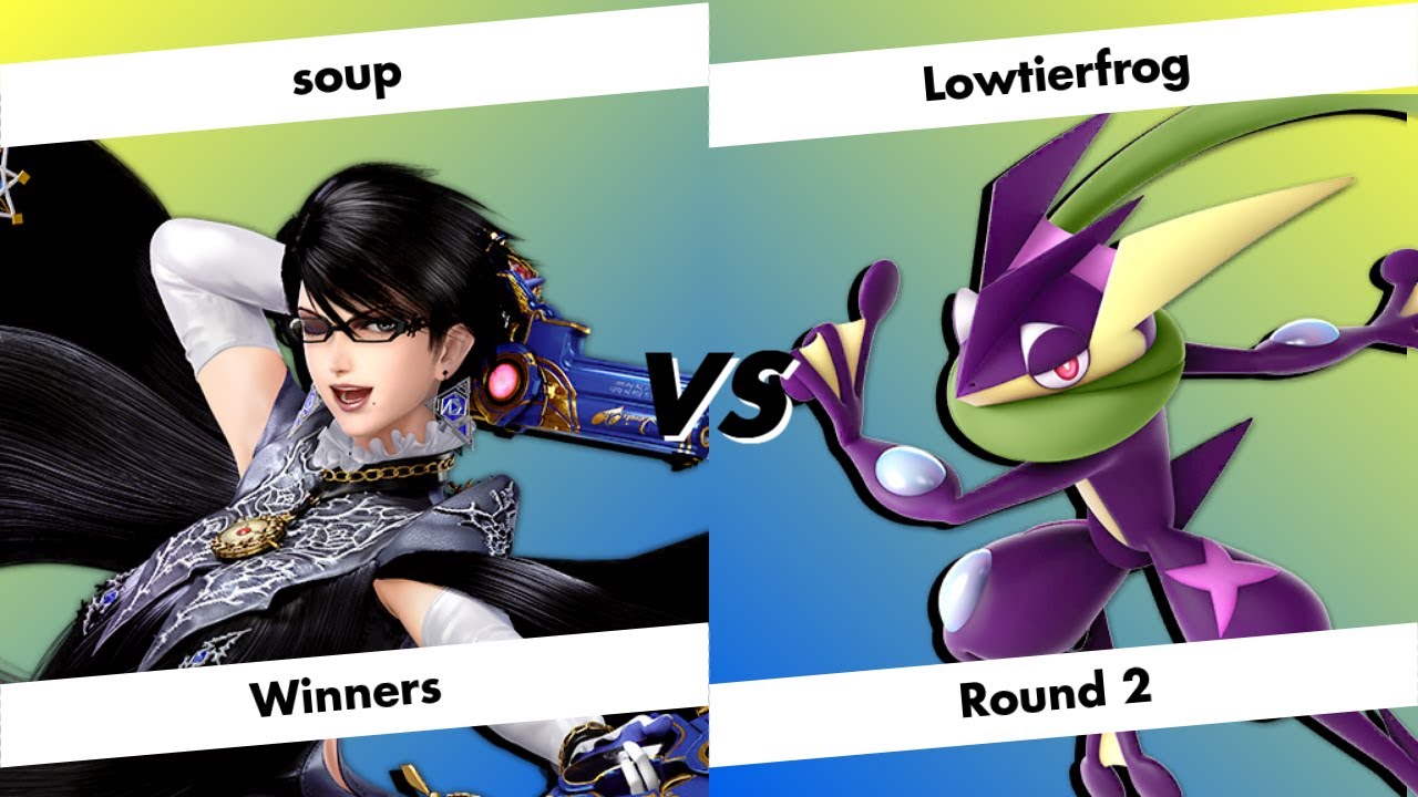 soup (Bayonetta) vs Lowtierfrog (Greninja) | Smash the Cave #102 - Winners Round 2