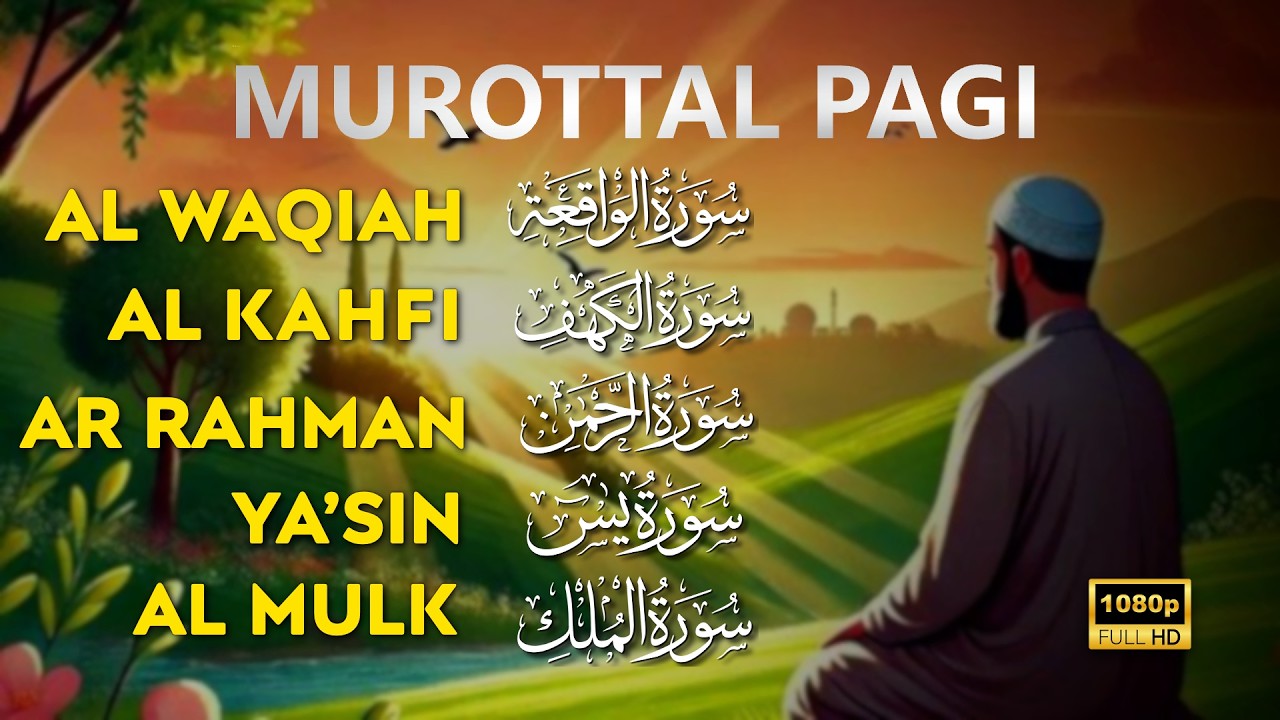 Al Quran Di Pagi Hari Surah Al Waqiah, Al Kahfi, Yasin, Ar Rahman, Al Mulk | Alaa Aqel