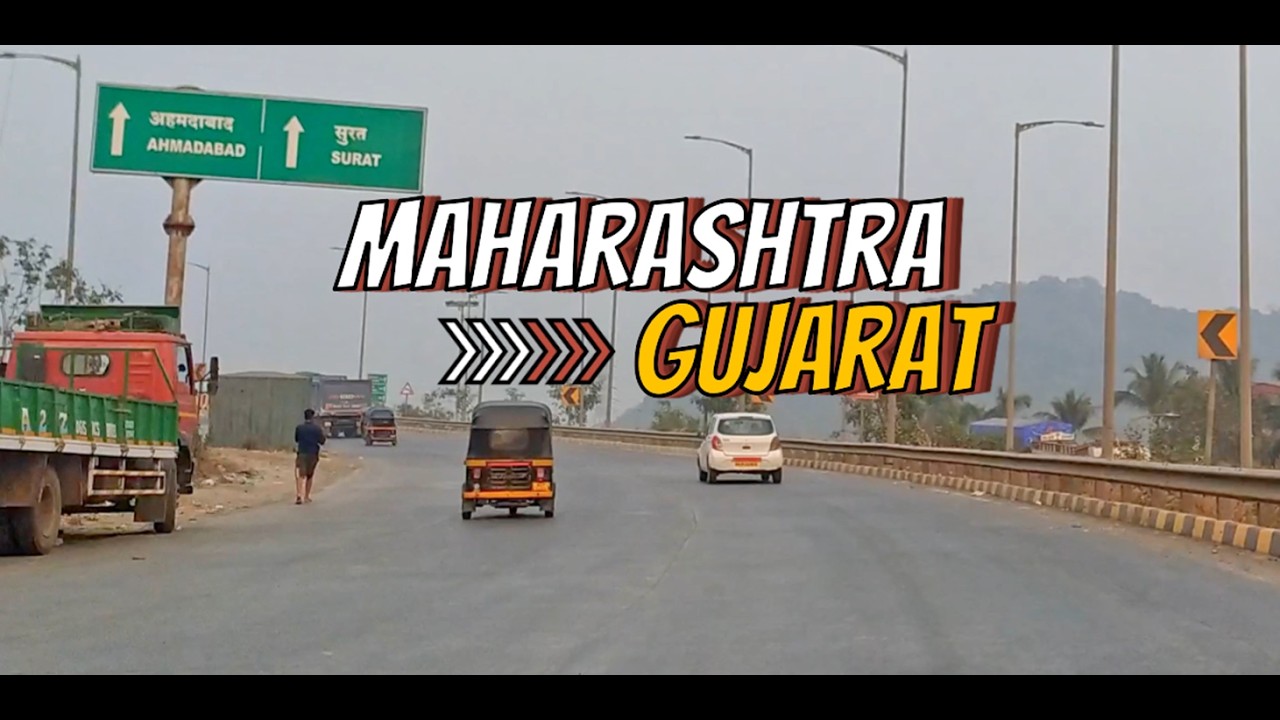 Driving through Maharashtra–Gujarat Border by Car | India Highway POV 4K