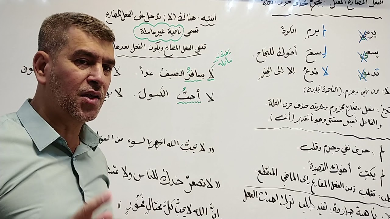 لا الناهية الجازمة ولا النافية غير العاملةللاول المتوسط