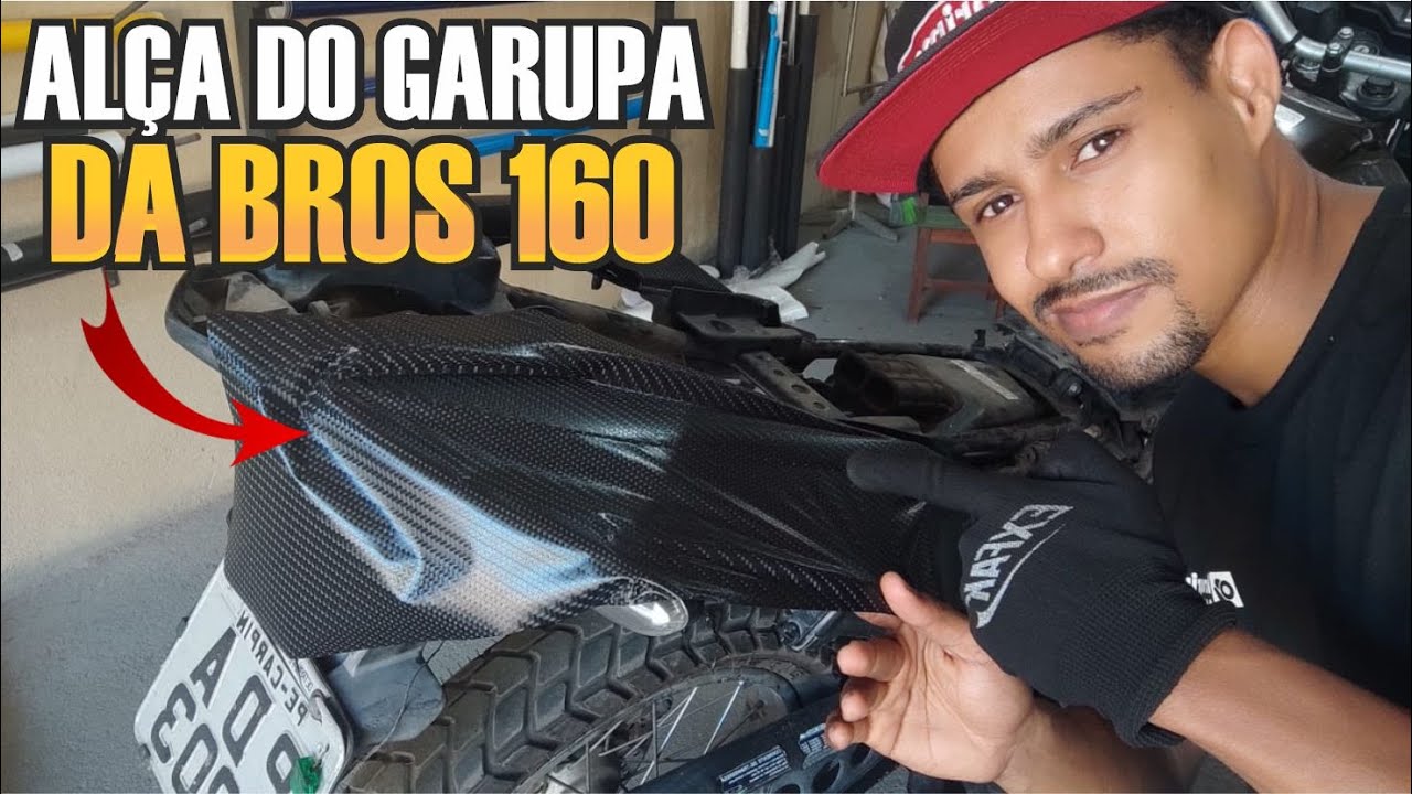 COMO ENVELOPAR A ALÇA DO GARUPA DA BROS 160 DA MANEIRA CORRETA